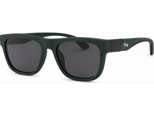 Frog Optical AS405 Ανδρικά Γυαλιά Ηλίου Τετράγωνα Κοκάλινα Μαύρα με Μαύρο Φακό
