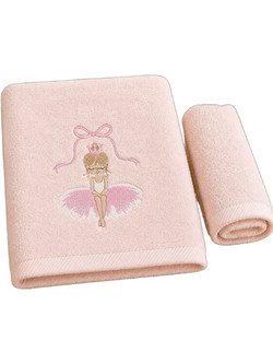 Astron Ballet Girl Σετ Παιδικές Πετσέτες 2τμχ 500gr/m² 85201