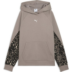 Puma Sport Animal Standard Γυναικείο Αθλητικό Φούτερ με Κουκούλα Καφέ 694007-81