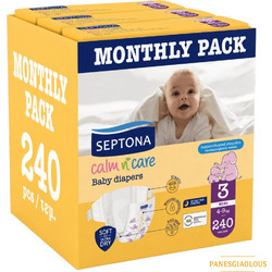 Septona Calm N' Care Monthly Pack Πάνες No3 4-9kg 240τμχ