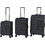 Polo Athens 965009-2100 Σετ Βαλίτσες 3τμχ Μαύρες