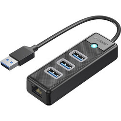 Orico PW3UR25-U3 USB Hub 3.0 USB-A με 4 Θύρες USB-A / Ethernet