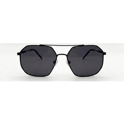 Enzo SL2416 C1 Ανδρικά Γυαλιά Ηλίου Τετράγωνα Μεταλλικά Μαύρα με Μαύρο Φακό