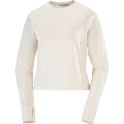 Salomon Essential Γυναικείο Αθλητικό T-Shirt Εκρού LC2604400