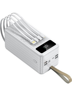 GP860 Power Bank 60000mAh 22.5W με 4 Θύρες USB-A & Θύρα USB-C White
