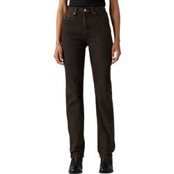 Levi's 501 Ψηλόμεσο Γυναικείο Τζιν Παντελόνι Mom Fit Εφαρμογή Σοκολατί 12501-0686