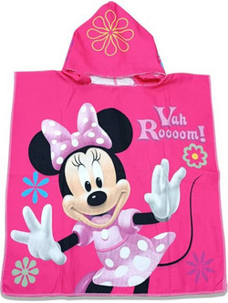 Γαρύφαλλο Minnie Παιδικό Πόντσο Θαλάσσης Φούξια 60x80cm EPK-1065