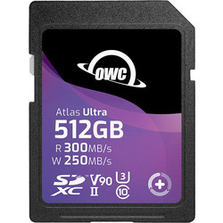 OWC Atlas Ultra SDXC 512GB Class 10 U3 V90 UHS-II 300MB/s