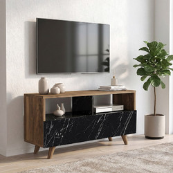 Megapap Έπιπλο Τηλεόρασης Ξύλινο Καρυδί Μ90xΠ29.5xΥ50cm Novela GP042-0040,2