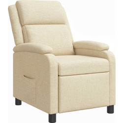 vidaXL Πολυθρόνα Relax Ανακλινόμενη Μπεζ 42034856