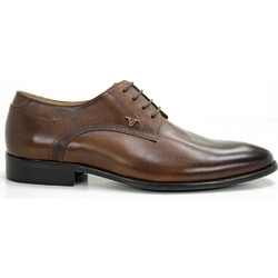 Versace 19V69 Ανδρικά Σκαρπίνια Derby Δερμάτινα Καφέ YO.9005.11