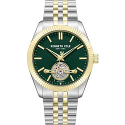 Kenneth Cole New York Ανδρικό Ρολόι Αυτόματο με Ασημί Χρυσό Μεταλλικό Μπρασελέ KCWGY0064803