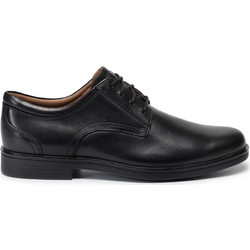 Clarks Un Aldric Ανδρικά Σκαρπίνια Derby Δερμάτινα Μαύρα 26132677
