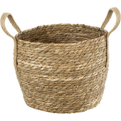 Globostar Paros Κασπώ Καλάθι Δαπέδου Μπεζ 29x25cm 20277