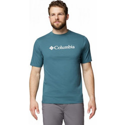 Columbia Csc Basic Logo Short Sleeve Ανδρικό Αθλητικό T-Shirt Πετρόλ EM2180-429