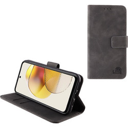 Lime Essential Wallet Θήκη Γκρι (Moto G73)