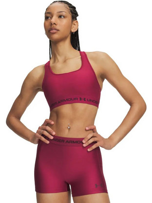 Under Armour Crossback Αθλητικό Μπουστάκι με Μέτρια Στήριξη & Αφαιρούμενη Ενίσχυση Μπορντό 1361034-622