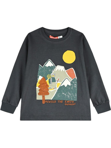 Energiers Παιδικό T-Shirt Μακρυμάνικο Ανθρακί 12-126125-5