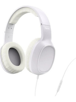 Hama Fun C Ενσύρματα Ακουστικά Over Ear Λευκά