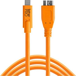 Tether CUC3315-ORG Καλώδιο USB-B Micro Male 3.0 to USB-C Male 4.6m Orange