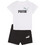 Puma Minicats Βρεφικό Σετ Καλοκαιρινό Λευκό Μαύρο 686285-02