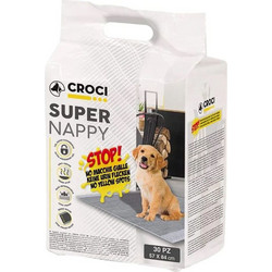Croci Spa Super Nappy Επιδαπέδιες Πάνες Σκύλου με Ενεργό Άνθρακα 84x57cm 30τμχ