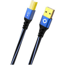 OEHLBACH D1C9341 Καλώδιο USB-A Male 3.0 to USB-B Male 1m Blue