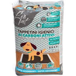 Leopet Επιδαπέδιες Πάνες Σκύλου με Αυτοκόλλητα & Ενεργό Άνθρακα 60x60cm 30τμχ