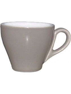 Lukanda Rio Φλιτζάνι Espresso & Cappuccino Πορσελάνης Γκρι 90ml CP1-09DGR