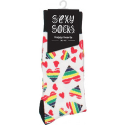 Shots Happy Hearts Socks LGBTQ+ Pride
