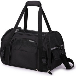 HobbyZoo Τσάντα Μεταφοράς Σκύλου έως 5kg Μαύρη 43x23x29cm
