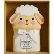 Serafino Sheep Βρεφικό Μπουρνούζι Κάπα Κίτρινο 84x84cm