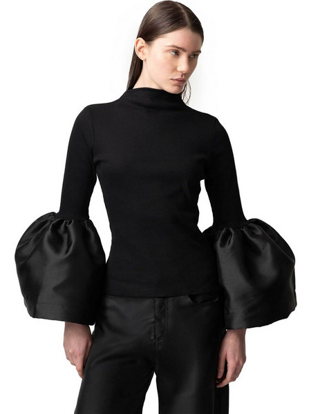 Marques' Almeida Γυναικείο Χειμερινό Top Μαύρο AW26TP0312JRRBK
