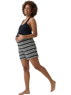 Prenatal Σορτς Εγκυμοσύνης Μαύρο Λευκό 1572266