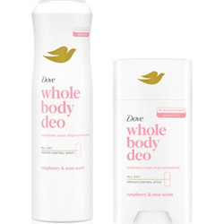 Dove Raspberry & Rose Deodorant Spray 150ml + Deodorant Stick 75ml