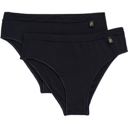 Luna Γυναικεία Slip Μαύρα 2Pack 24593