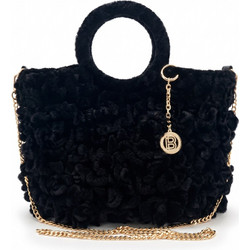 Bag to Bag Γυναικεία Τσάντα Χειρός Πλεκτή Μαύρη CN27001