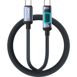 Bwoo X324CC Braided USB-C to USB-C 60W 1m Black