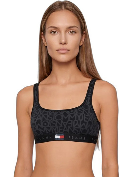 Tommy Jeans Bikini Top Μπουστάκι Μαύρο UW0UW06585-0GL