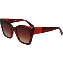 Longchamp LO762S-607 Γυναικεία Γυαλιά Ηλίου Πεταλούδα Κοκάλινα Καφέ με Καφέ Φακό