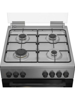 Beko FBE62120XD Κουζίνα Ηλεκτρική 66lt με Εστίες Αερίου 60cm