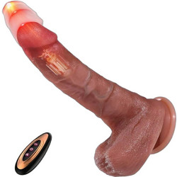 Ophelia's Dream Toys Thrusting Ρεαλιστικός Δονητής για Ζευγάρια με Τηλεχειριστήριο 21.5cm Flesh