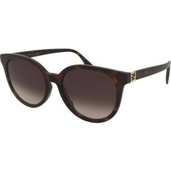 Fendi FE40208F 52B Γυναικεία Γυαλιά Ηλίου Πεταλούδα Κοκάλινα Ταρταρούγα με Καφέ Φακό