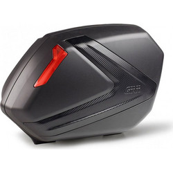 Givi V37 Σετ Πλαϊνές Βαλίτσες Μηχανής Monokey 2x37lt Μαύρες Κόκκινες