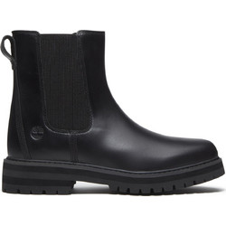 Timberland Γυναικεία Μποτάκια Chelsea Δερμάτινα Μαύρα με Χοντρό Χαμηλό Τακούνι TB0A2KK2W025