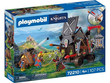 Playmobil Knights Πολιορκητικός Πύργος Ιπποτών Δράκου για 4+ Ετών 703254