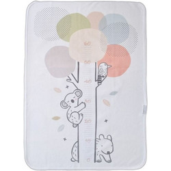 BiBaby Happy Tree Αδιάβροχο Σελτεδάκι Αλλαξιέρας Μωρού Λευκό 50x75cm