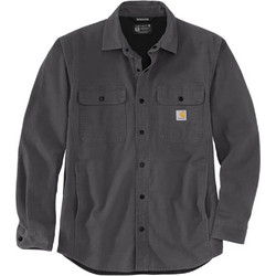 Carhartt Ανδρικό Πουκάμισο Βαμβακερό Μακρυμάνικο Κανονική Γραμμή Overshirt Ανθρακί 105419-029