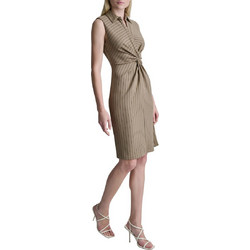 DKNY Mini Καλοκαιρινό Βραδινό Φόρεμα Καφέ DD6S2T18-H8Y