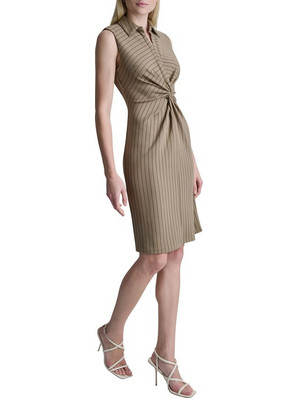 DKNY Mini Καλοκαιρινό Βραδινό Φόρεμα Καφέ DD6S2T18-H8Y